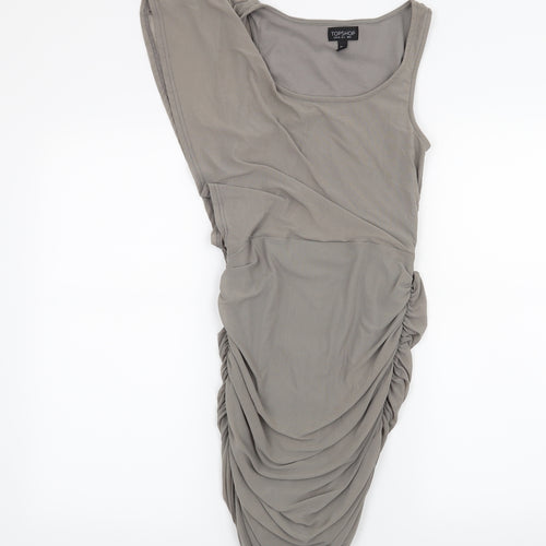 Topshop Womens Grey   Bodycon  Size 8