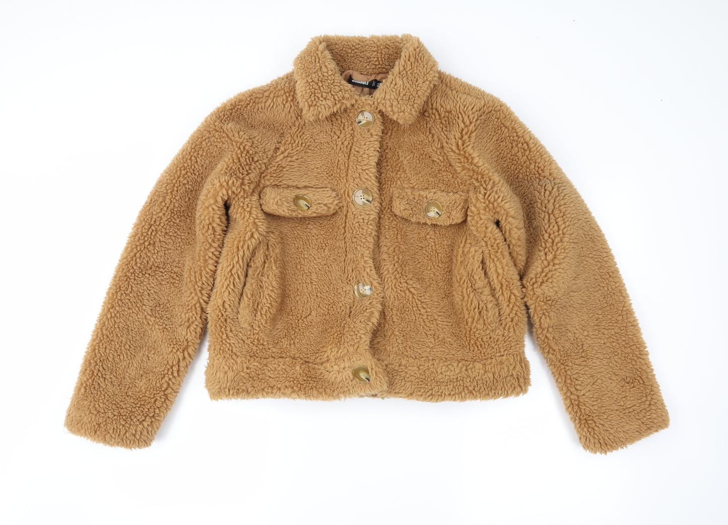 Missguided Womens Brown   Jacket Coat Size 8