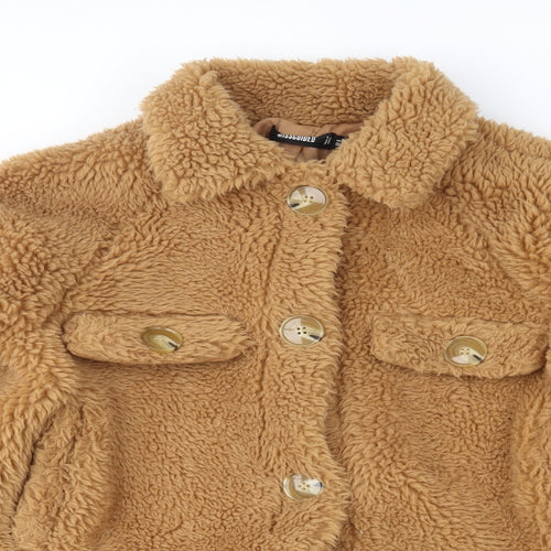 Missguided Womens Brown   Jacket Coat Size 8