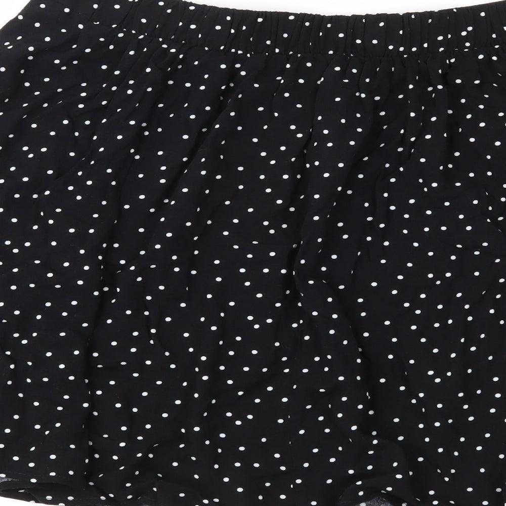 NewLook Womens Black Plaid  A-Line Skirt Size 10