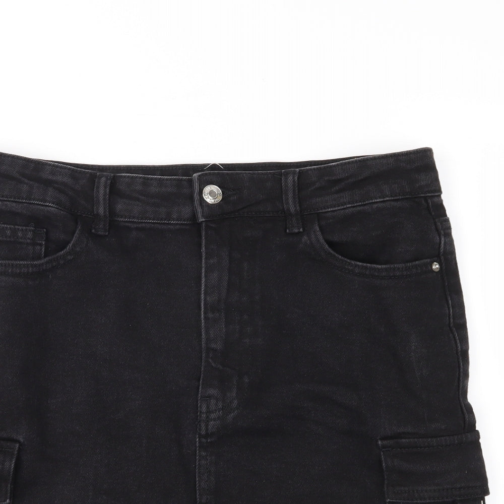 DenimCo Womens Black   Mini Skirt Size 12