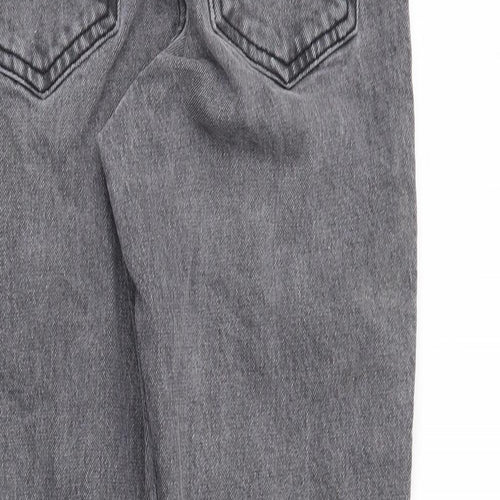 Preworn Womens Green Houndstooth  Straight Jeans Size 26 in L30 in