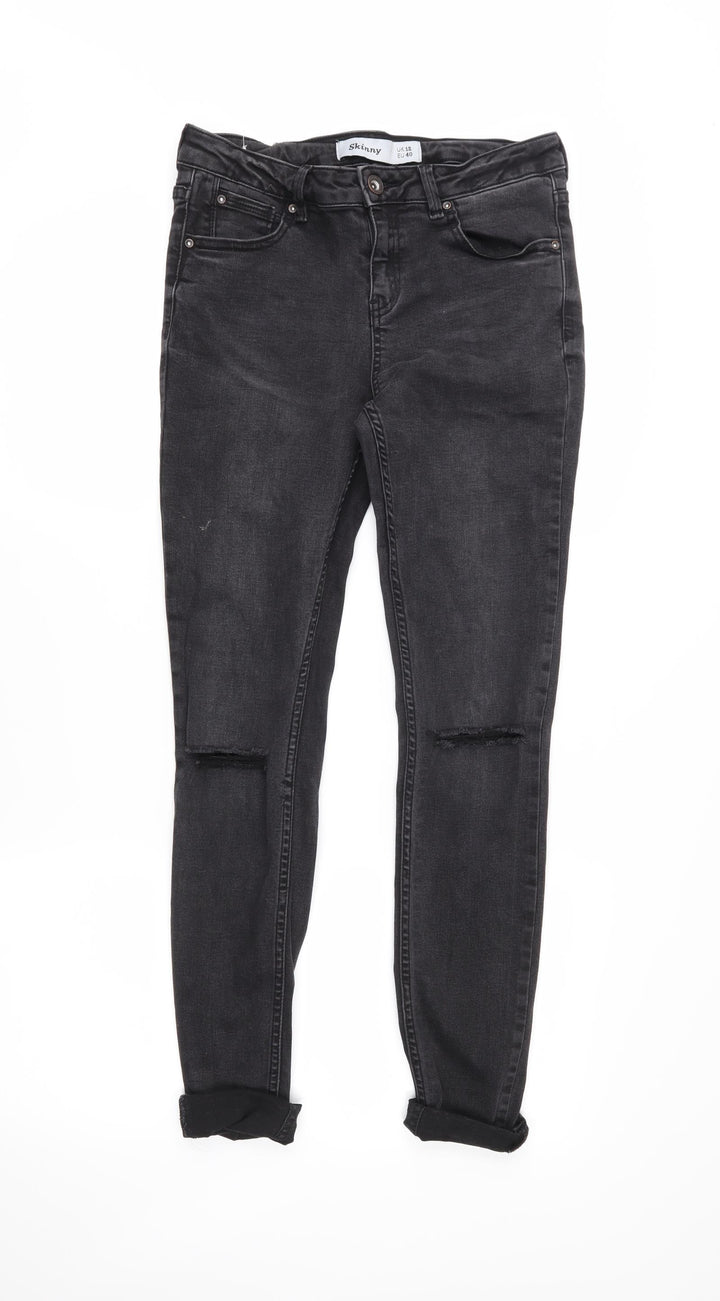 Skinny Womens Black Skinny Jeans Size 12 L27 in