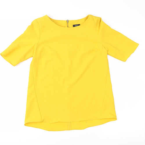 F&F Womens Yellow   Basic Blouse Size 6