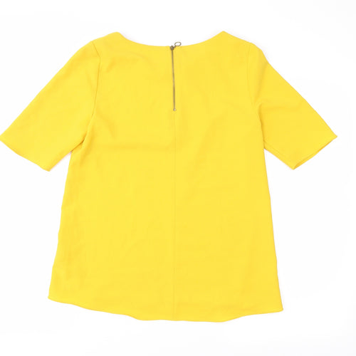 F&F Womens Yellow   Basic Blouse Size 6