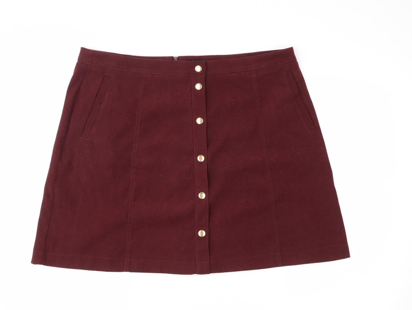 F&F Womens Red   A-Line Skirt Size 18