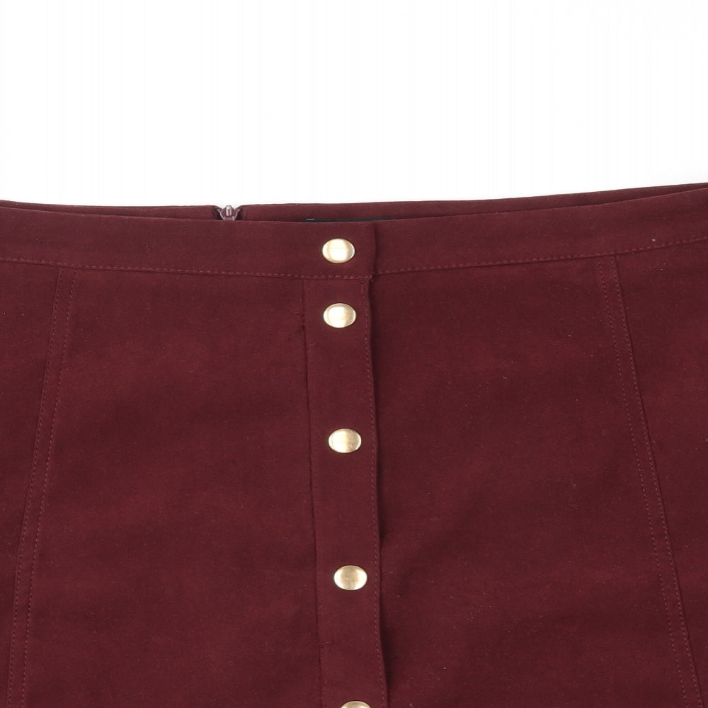 F&F Womens Red   A-Line Skirt Size 18