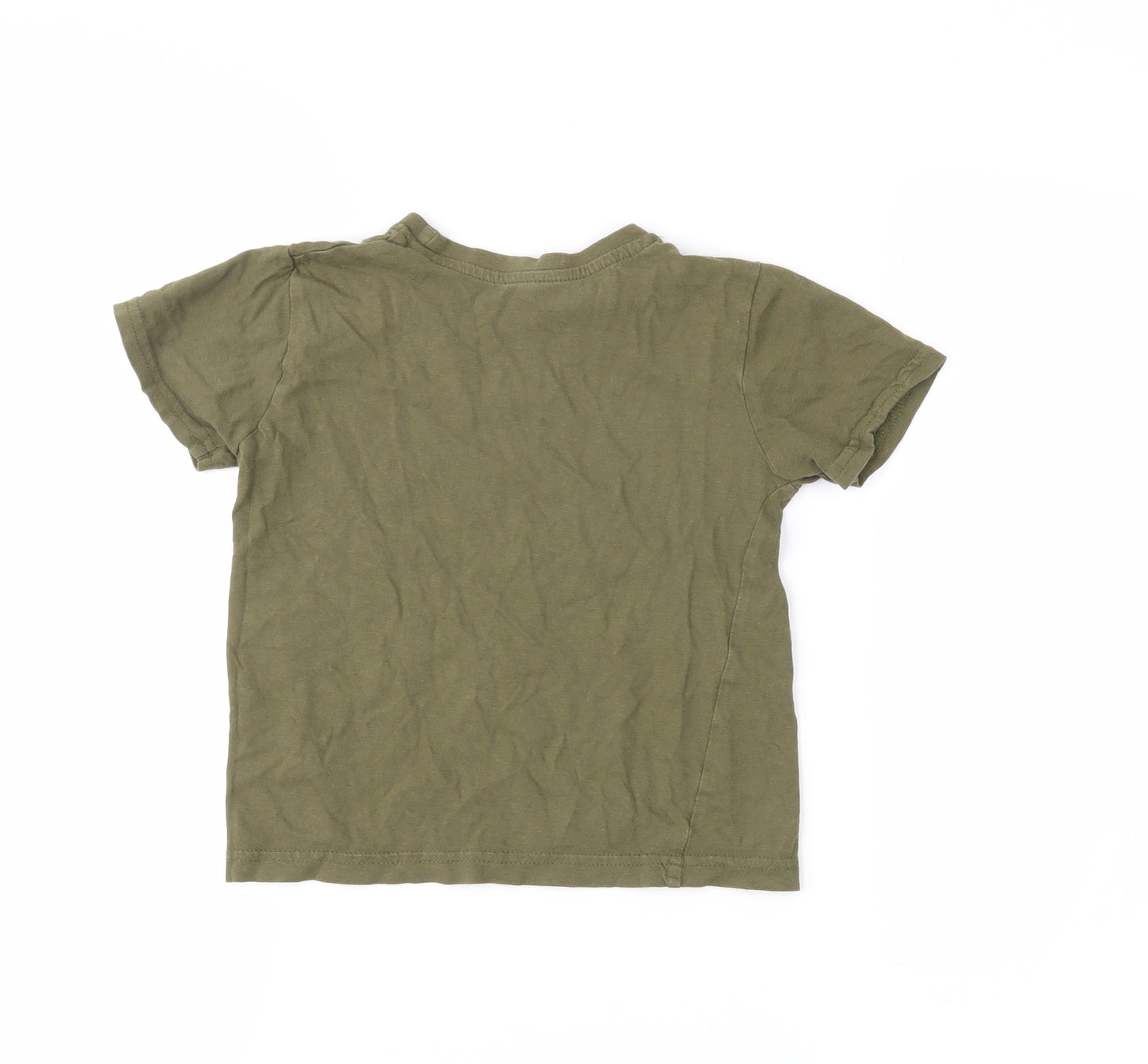 Primark Boys Green   Pullover T-Shirt Size 3-4 Years