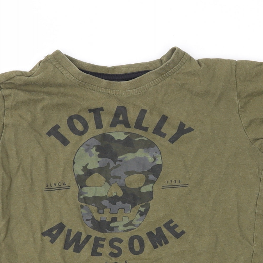 Primark Boys Green   Pullover T-Shirt Size 3-4 Years