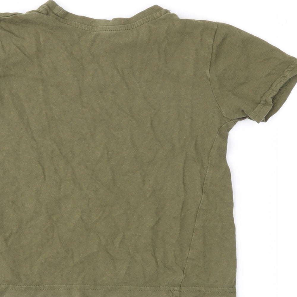 Primark Boys Green   Pullover T-Shirt Size 3-4 Years
