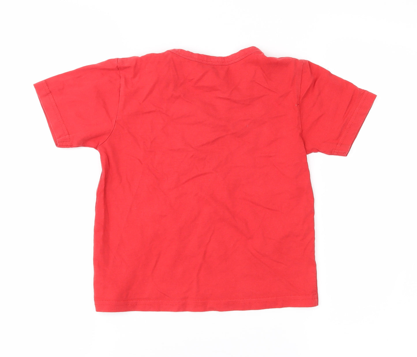 George Boys Red   Basic T-Shirt Size 4-5 Years