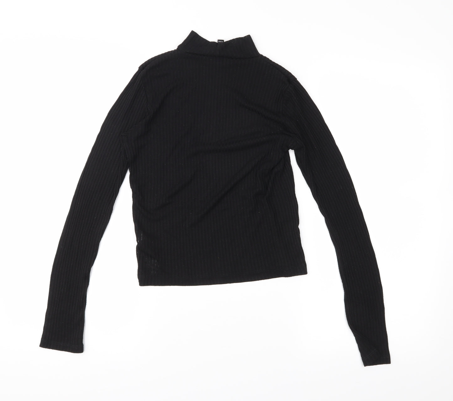 Topshop Womens Black   Basic T-Shirt Size 10