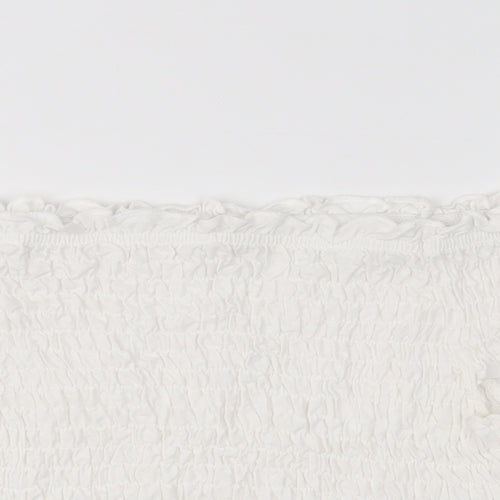 Miss Selfridge Womens White   Cropped Blouse Size 12