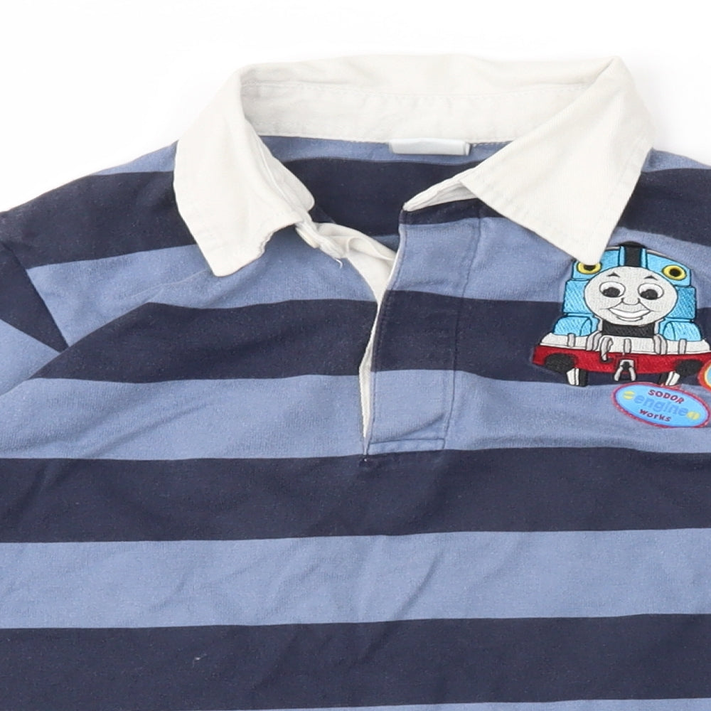 Thomas & Friends Boys Blue Striped  Basic Casual Size 3-4 Years