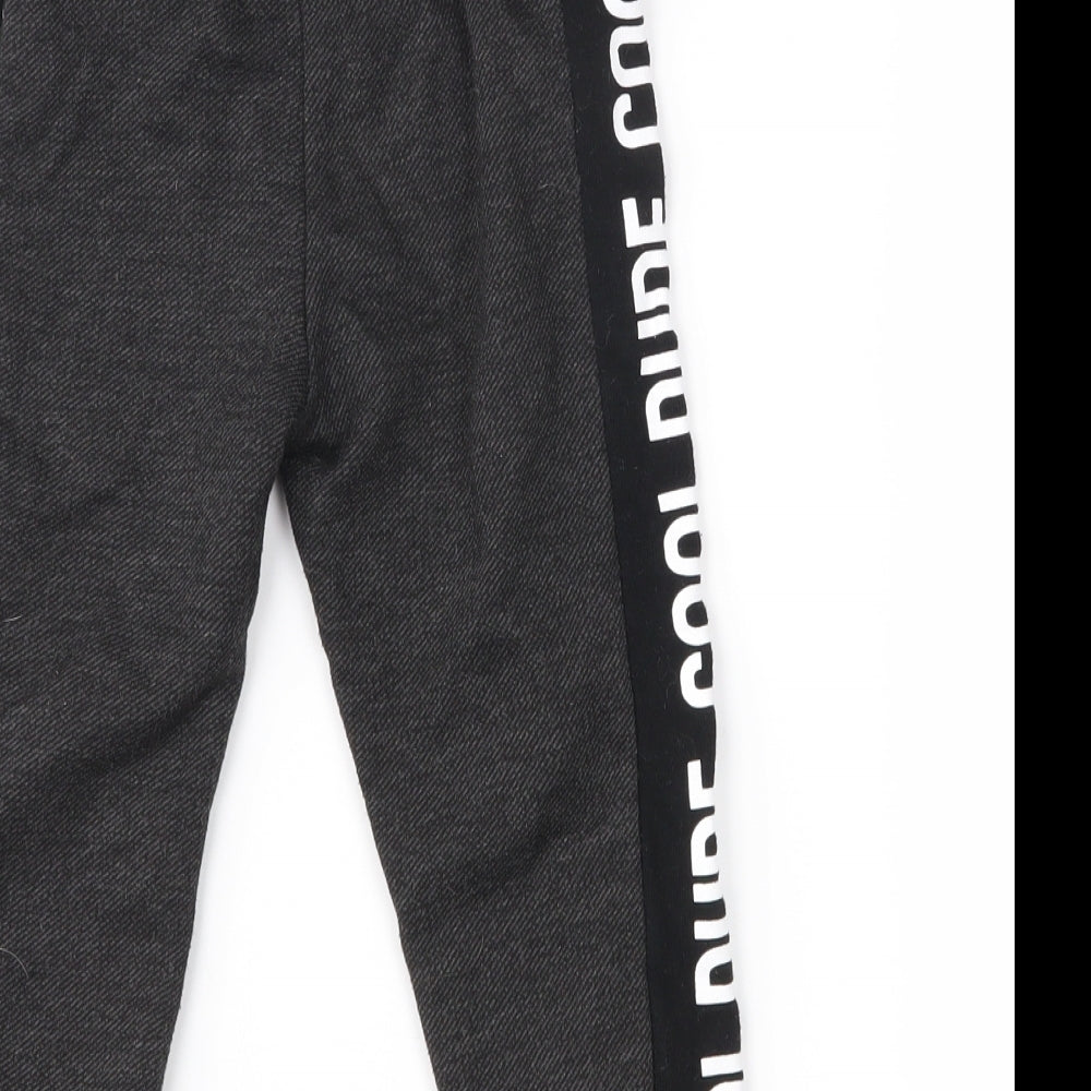 Primark Baby Black   Jogger Trousers Size 24 Months