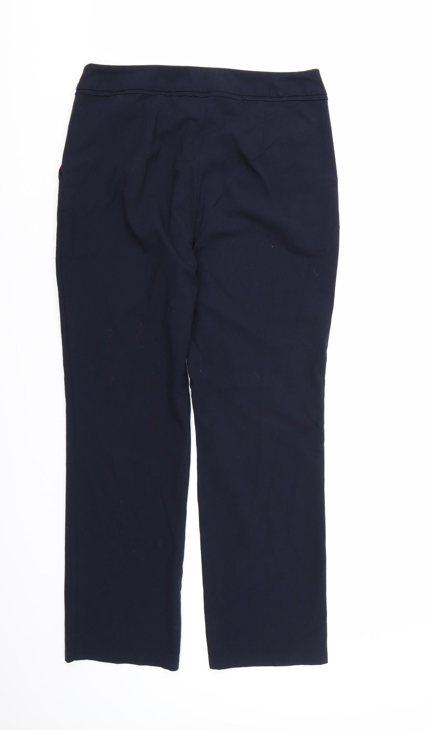 Marks and Spencer Womens Blue  Rayon Dress Pants Trousers Size 10 L28 in