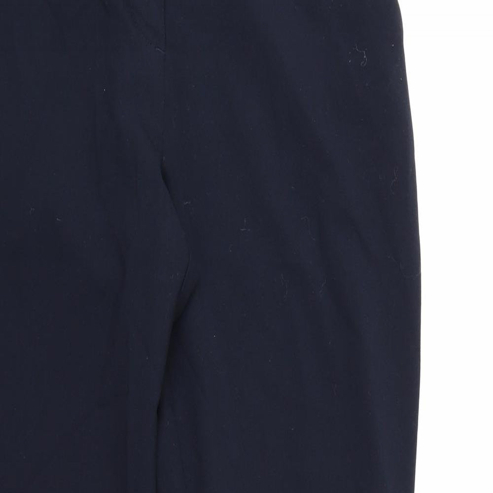 Marks and Spencer Womens Blue  Rayon Dress Pants Trousers Size 10 L28 in