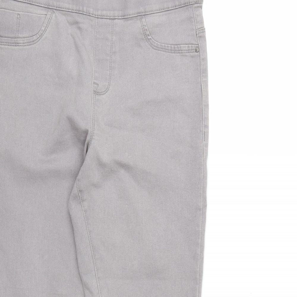 Denim co. Womens Grey  Denim Jegging Jeans Size 12 L28 in