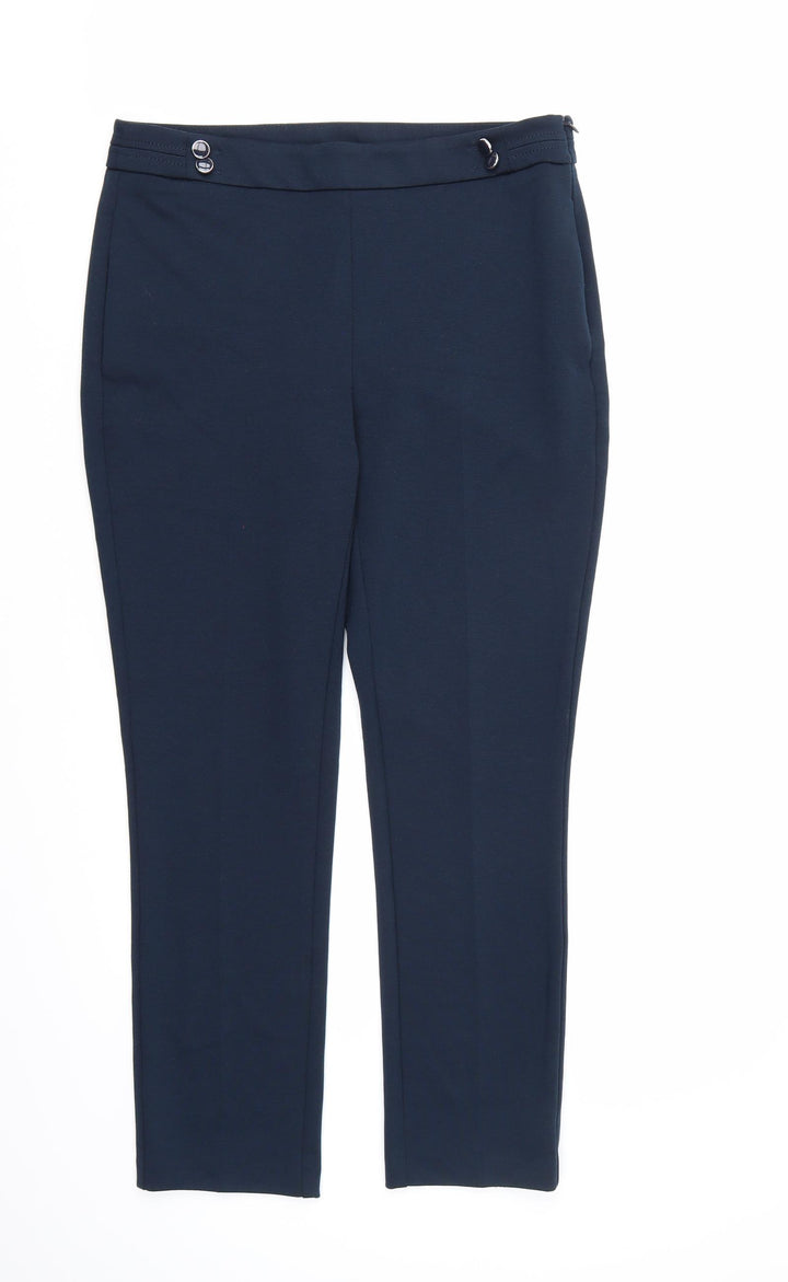 BHS Womens Blue   Dress Pants Trousers Size 12 L27 in