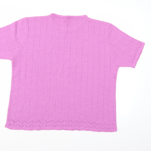 Berkertex Womens Purple  Knit Pullover Jumper Size 18