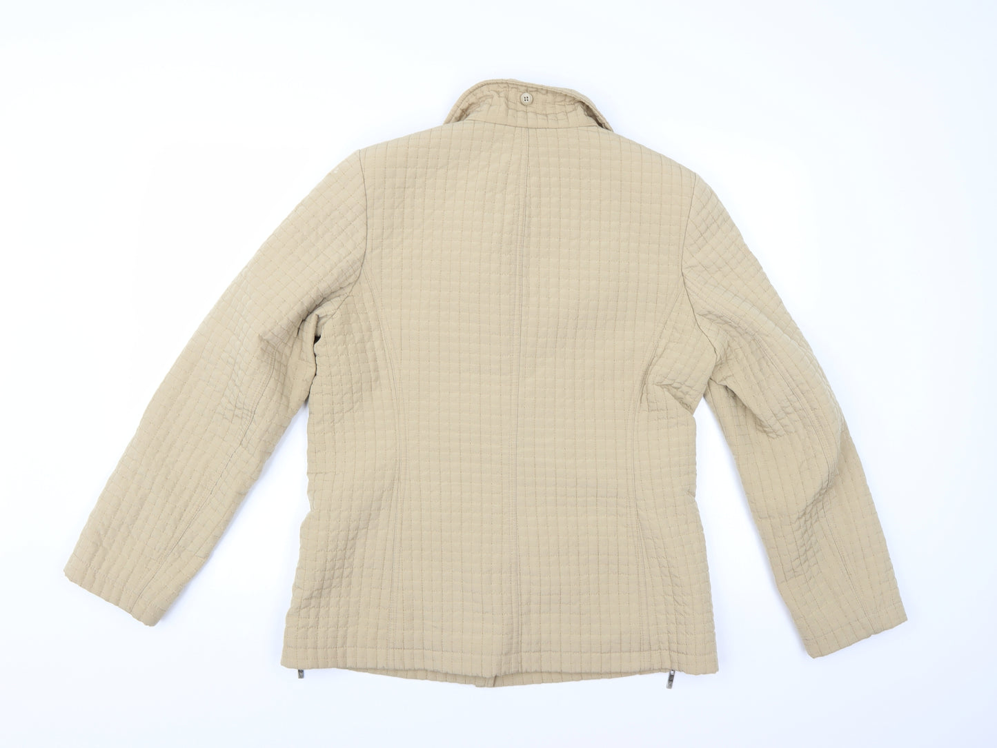 George Womens Beige   Quilted Coat Size M
