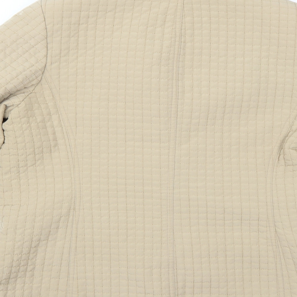 George Womens Beige   Quilted Coat Size M