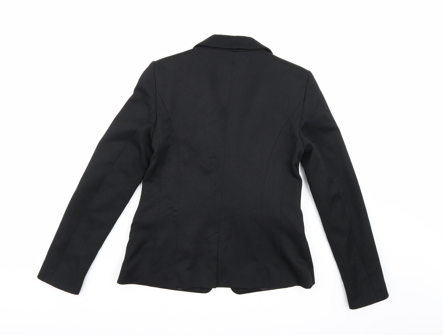 F&F Womens Black  Rayon Jacket Blazer Size 10
