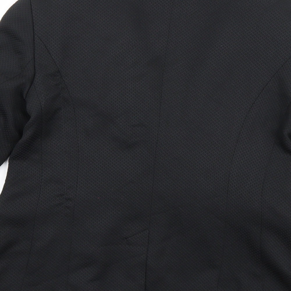 F&F Womens Black  Rayon Jacket Blazer Size 10