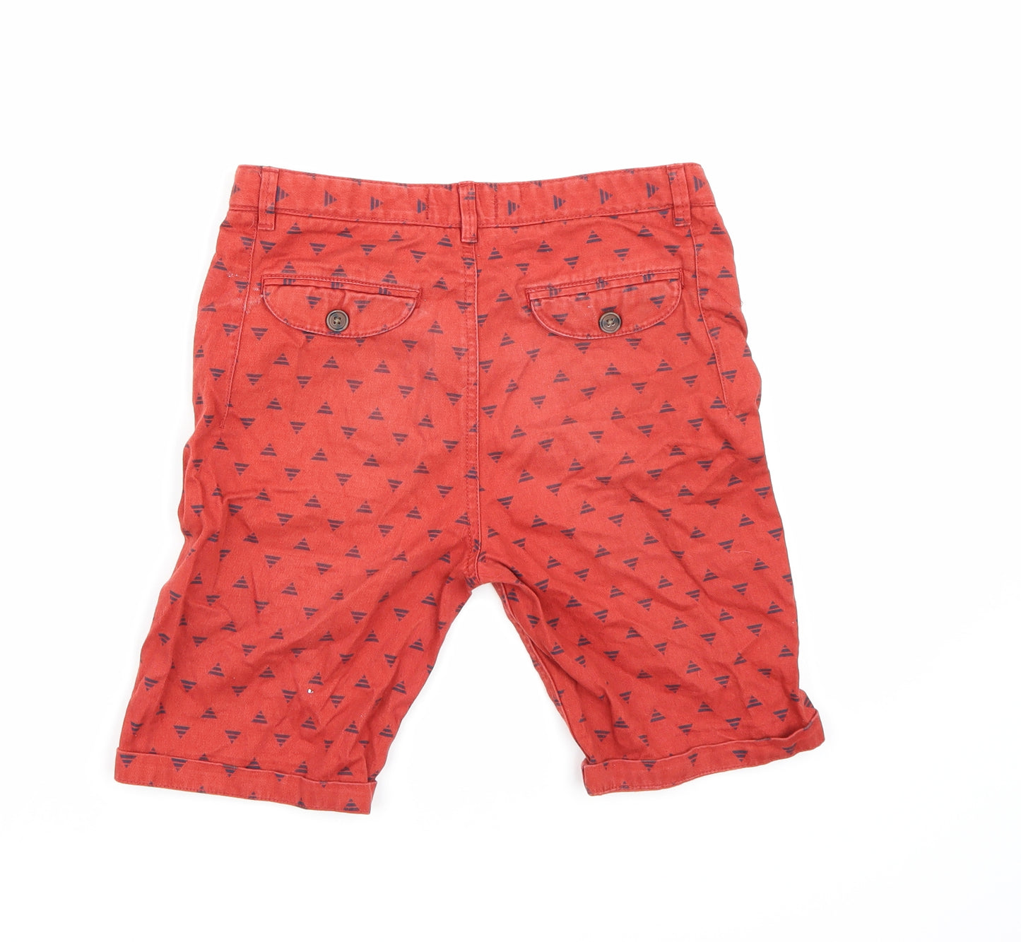 River Island Boys Red   Chino Shorts Size 9-10 Years