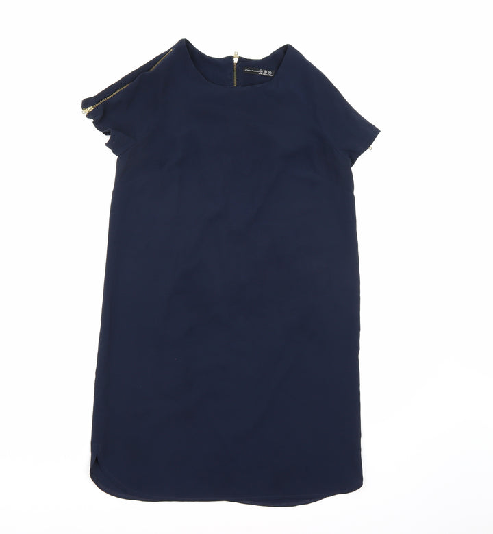 Atmosphere Womens Blue  Chiffon T-Shirt Dress  Size 12