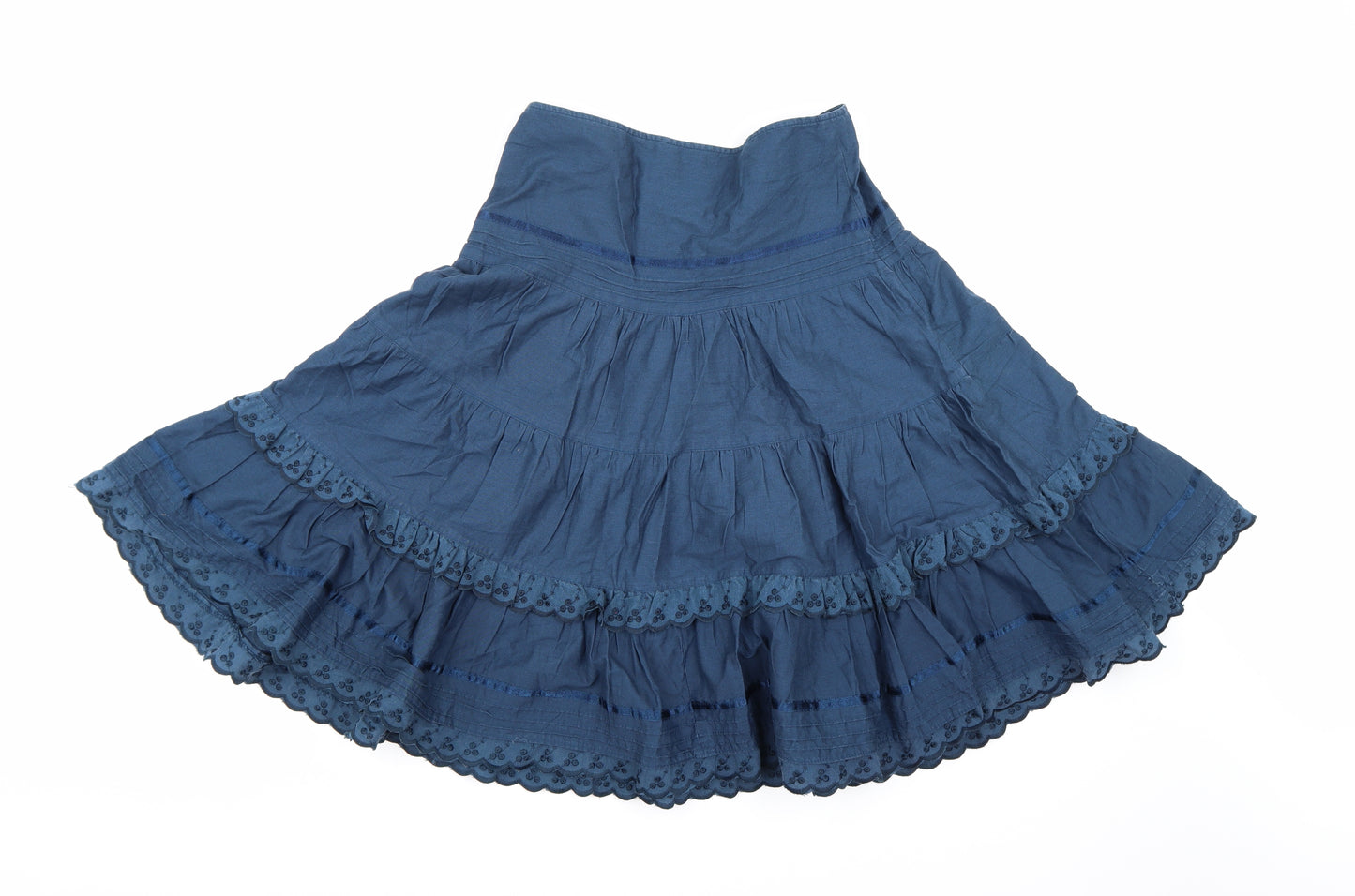 Miss Selfridge Womens Blue   Swing Skirt Size 10