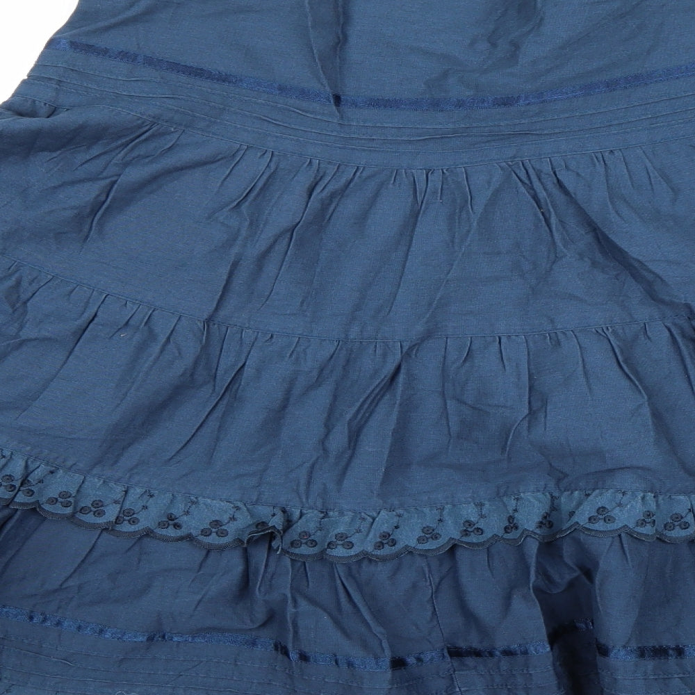 Miss Selfridge Womens Blue   Swing Skirt Size 10