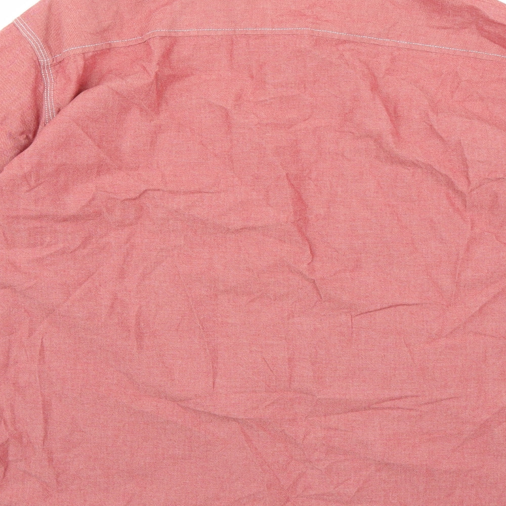 TU Mens Red    Button-Up Size XL