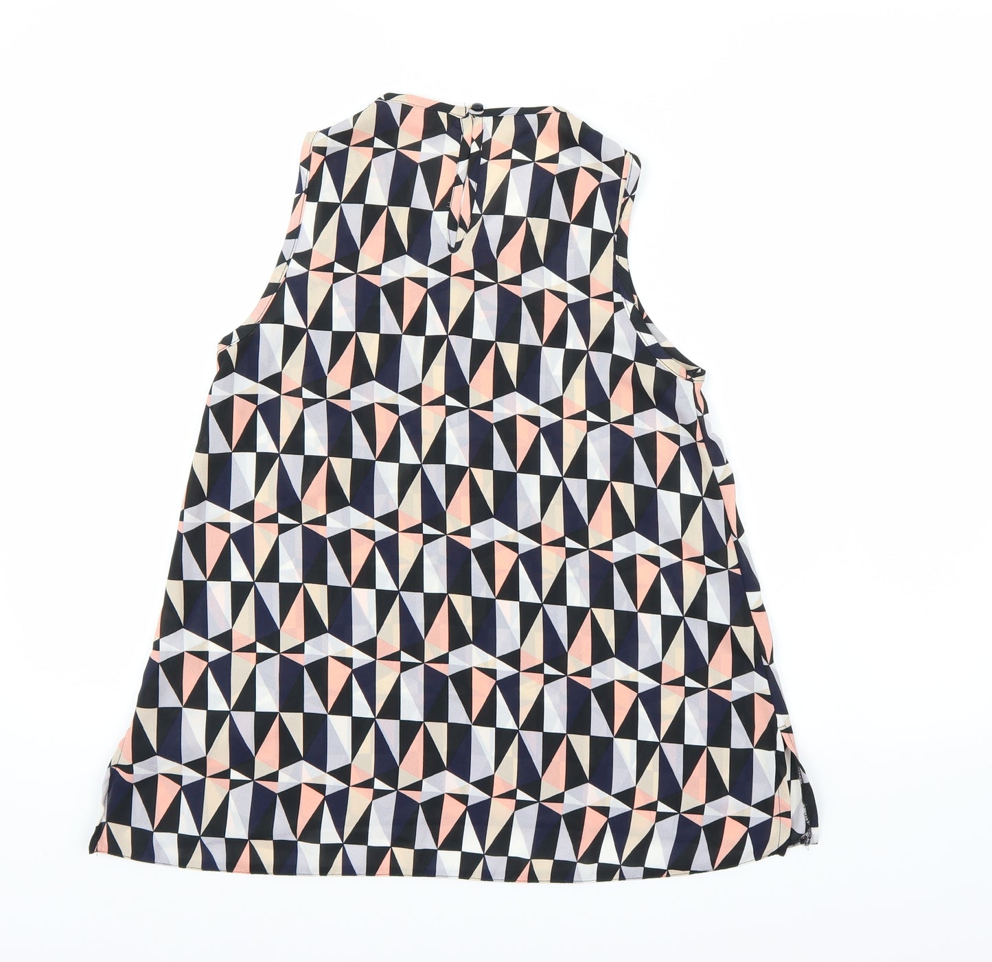 Dorothy Perkins Womens Multicoloured Geometric Chiffon Camisole Tank Size 6