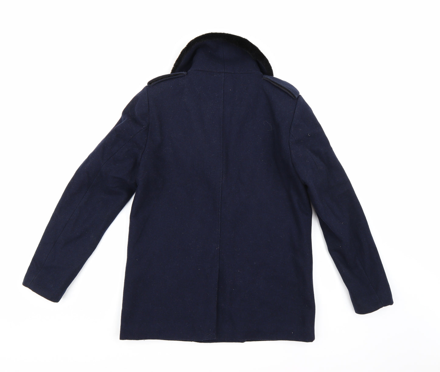H&M Womens Blue   Pea Coat Coat Size 8