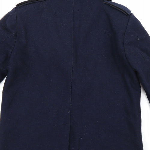 H&M Womens Blue   Pea Coat Coat Size 8