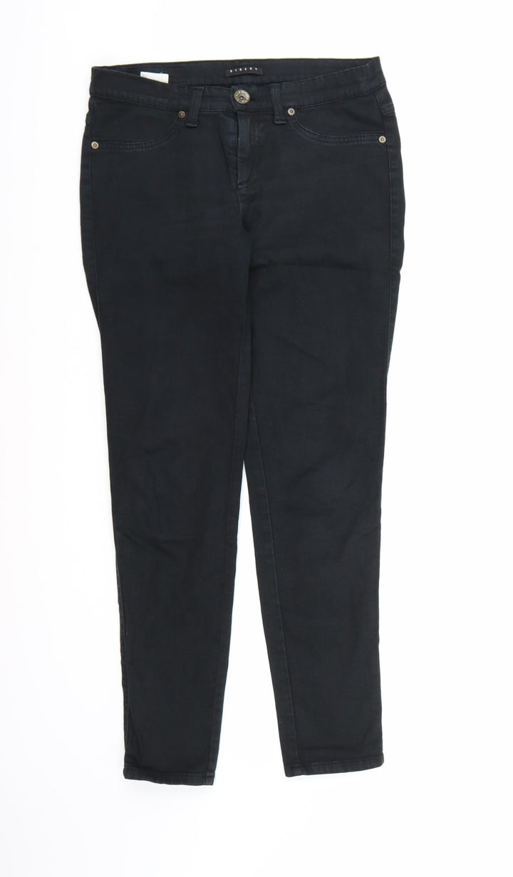 Sisley Mens Black Denim Skinny Jeans L30 in