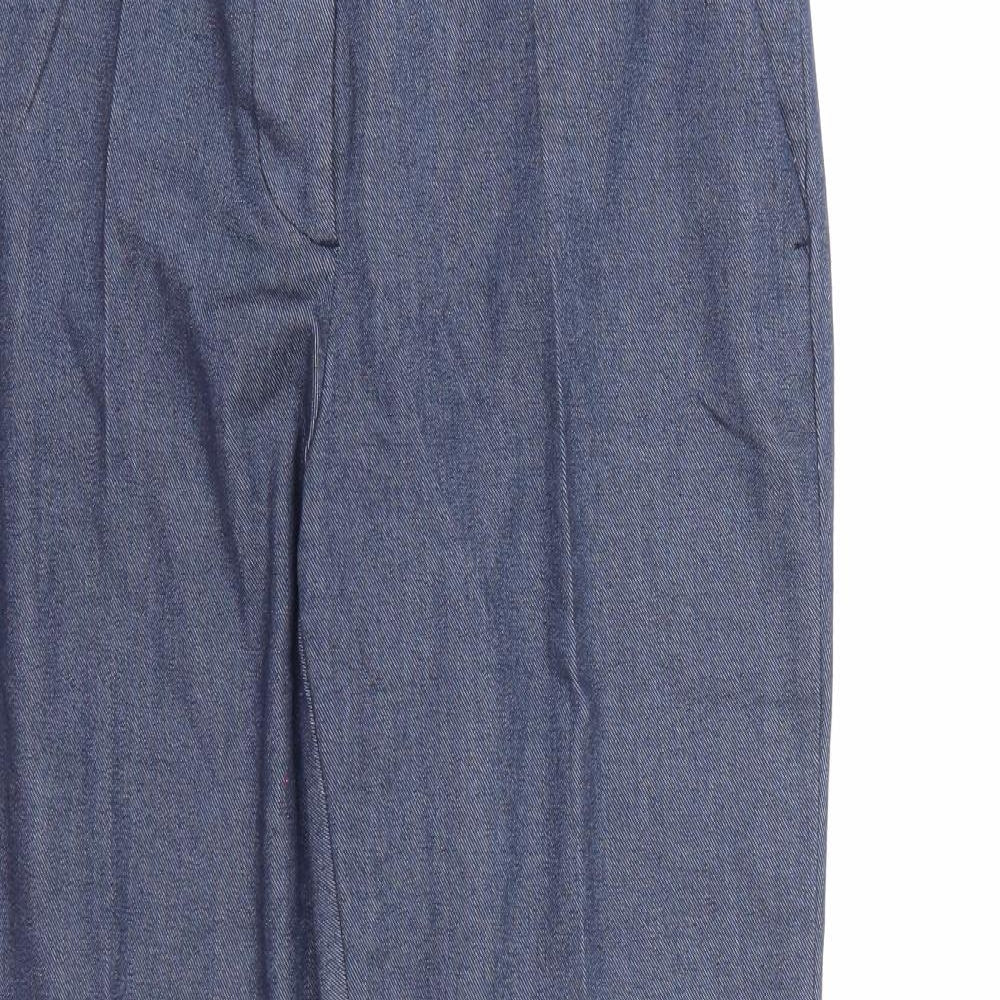 Zara Basic Womens Blue   Trousers  Size M L27 in
