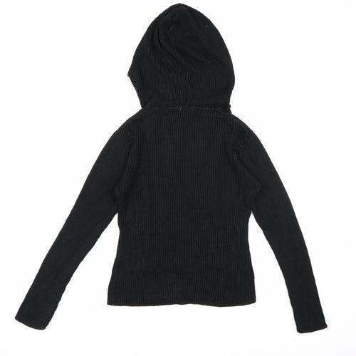Clockhouse Womens Black  Knit Pullover Hoodie Size XL