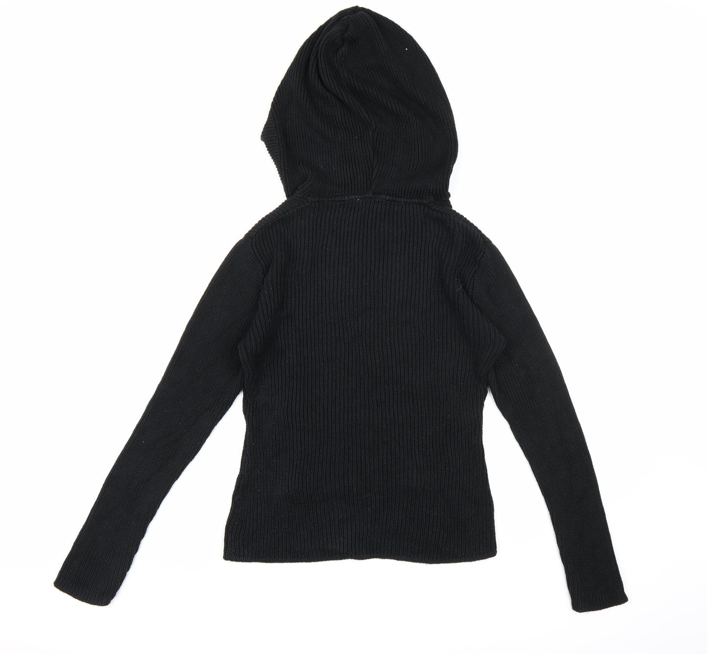 Clockhouse Womens Black  Knit Pullover Hoodie Size XL