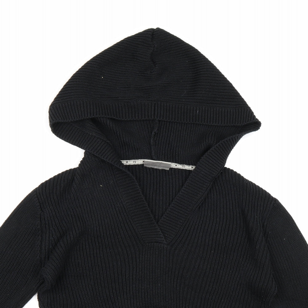 Clockhouse Womens Black  Knit Pullover Hoodie Size XL