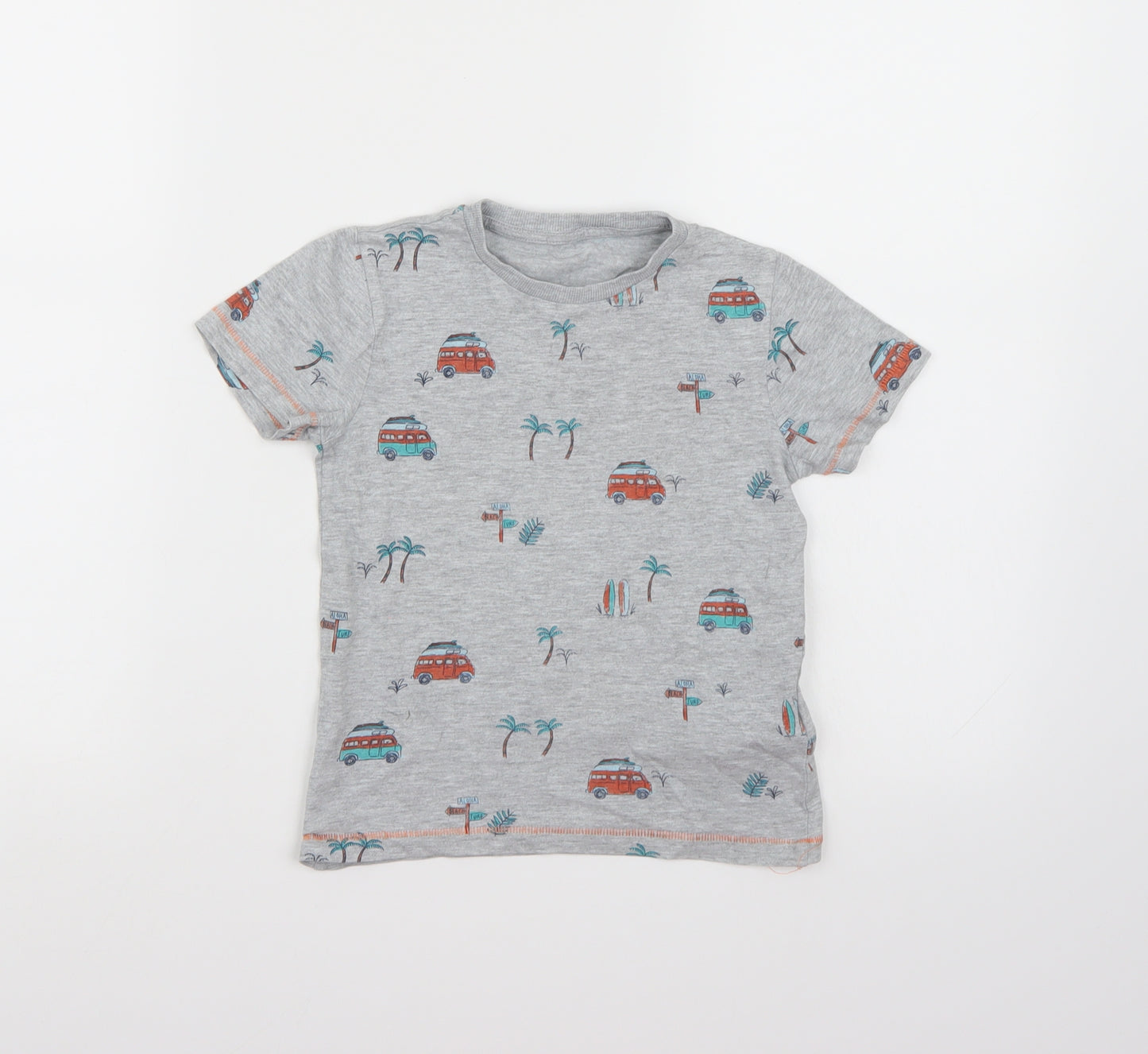 Marks and Spencer Boys Grey   Basic T-Shirt Size 3-4 Years
