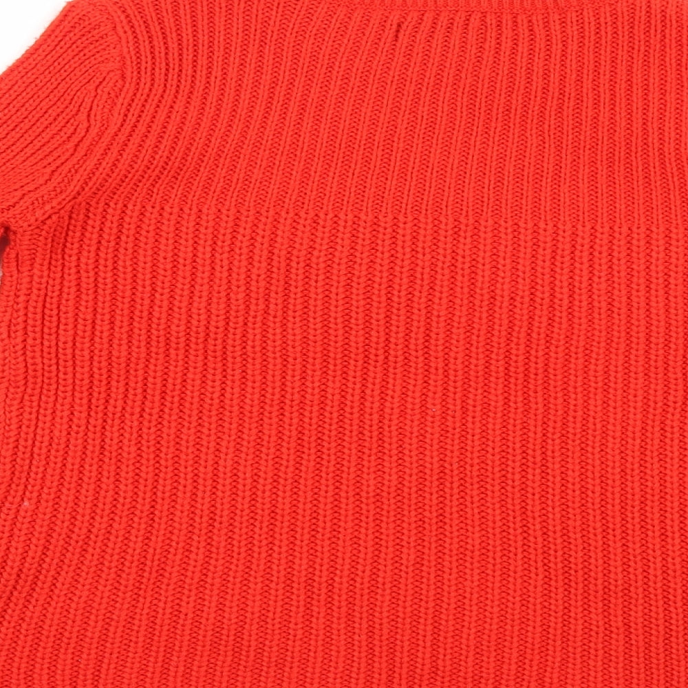 Papaya Womens Red  Knit Pullover Jumper Size S  - Flared Sleeves