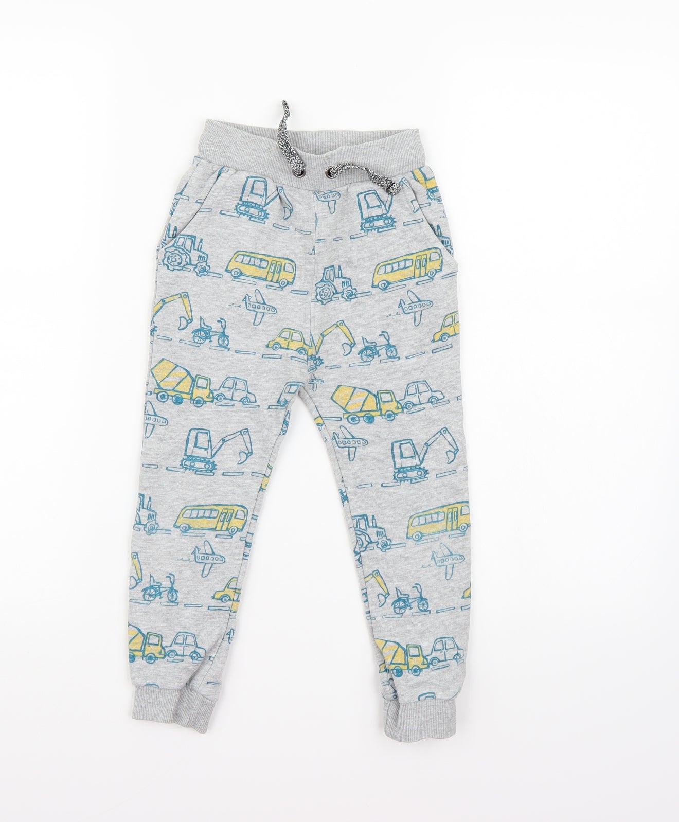 TU Boys Grey  Jersey Jogger Trousers Size 3-4 Years
