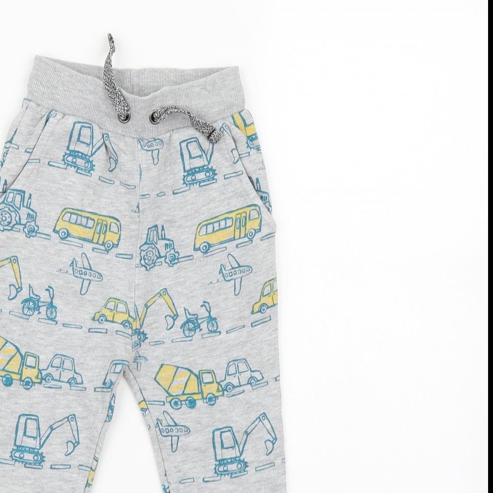 TU Boys Grey  Jersey Jogger Trousers Size 3-4 Years