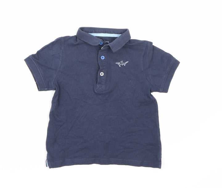 TU Boys Blue Basic Polo Size 3-4 Years