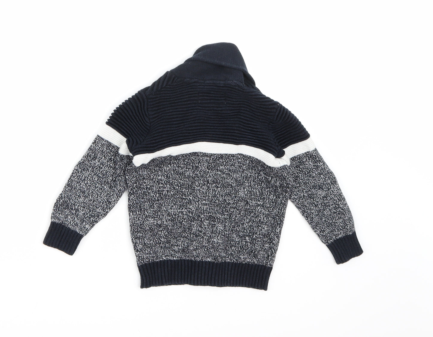 Jasper Conran Boys Blue  Knit Cardigan Jumper Size 3-4 Years