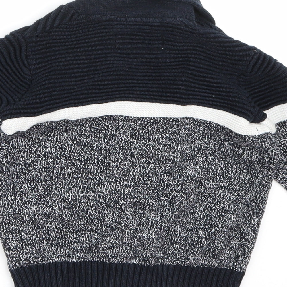 Jasper Conran Boys Blue  Knit Cardigan Jumper Size 3-4 Years