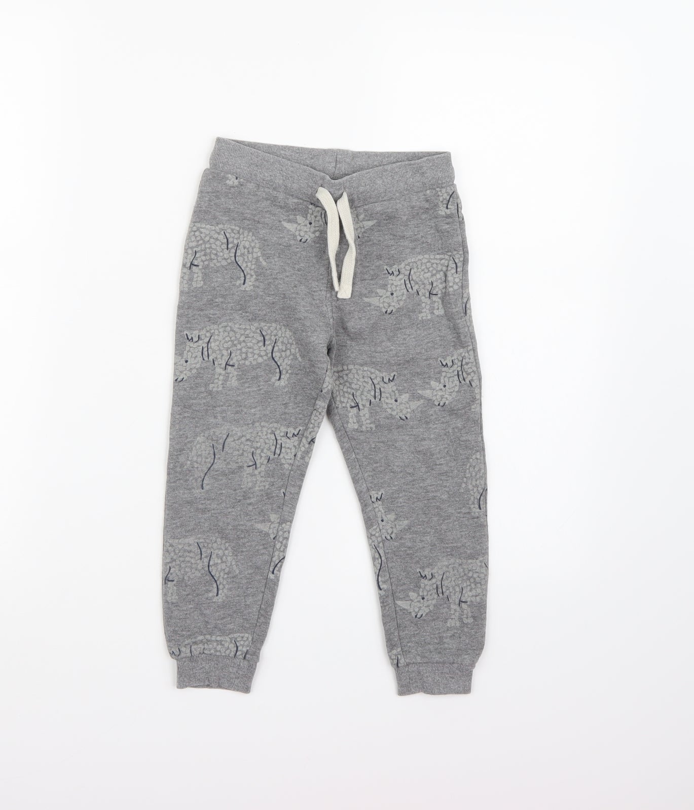 Marks and Spencer Boys Grey  Jersey Jogger Trousers Size 3-4 Years