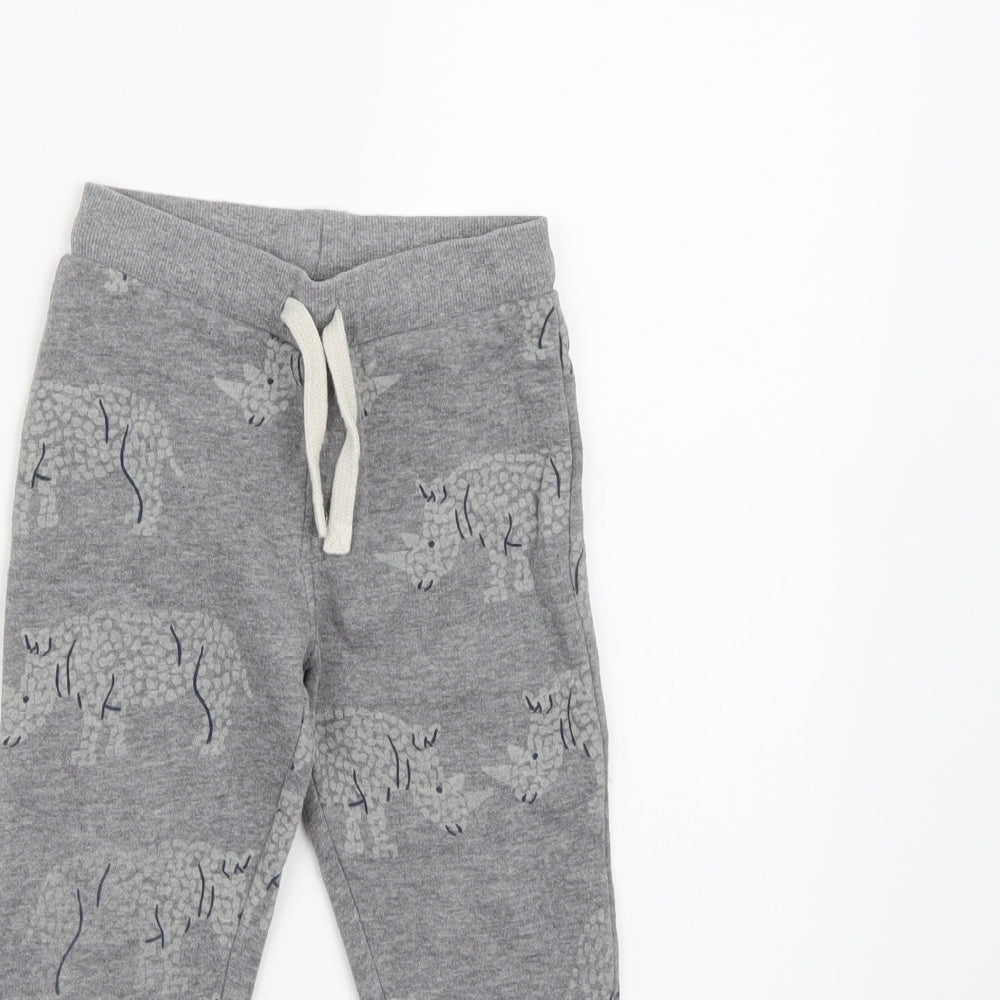 Marks and Spencer Boys Grey  Jersey Jogger Trousers Size 3-4 Years